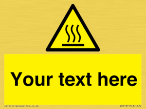 Custom Hot Surface Sign